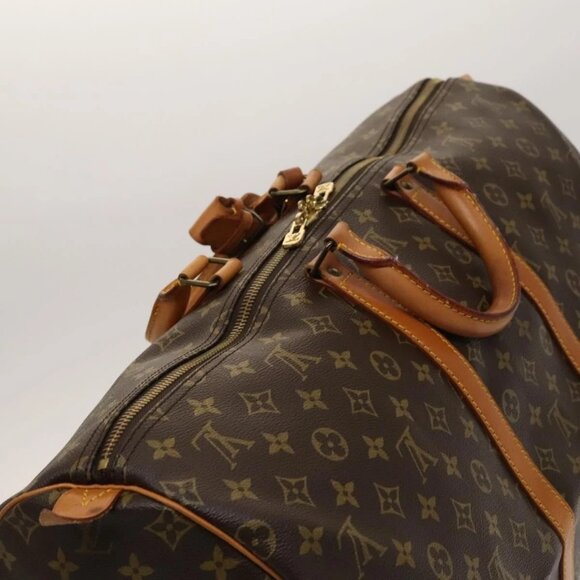 LOUIS VUITTON Monogram Keepall 55 Boston Bag M41424 LV Auth 131290 - Picture 7 of 16